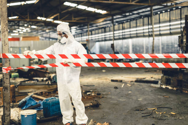 Professional Biohazard technician working in Pasadena, MD